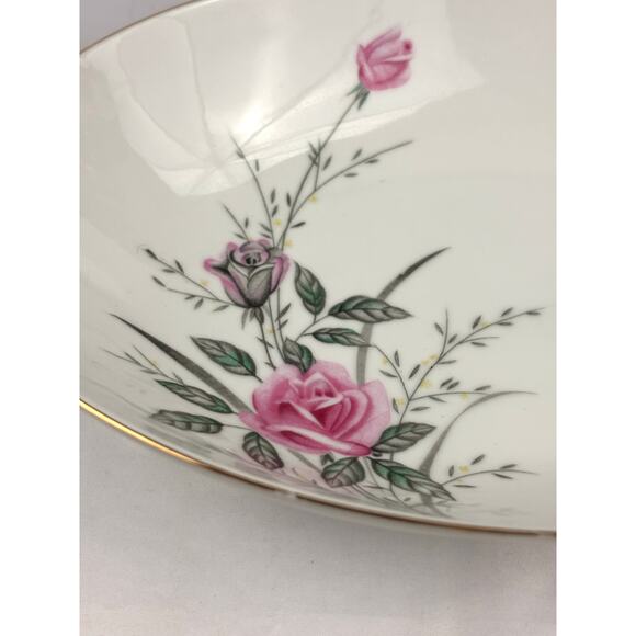 VTG Oval Serving Dish Vegetable Bowl Golden Rose Fine China of Japan 10" Long - Picture 4 of 14